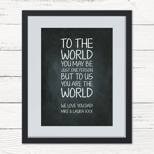 Our World Personalised Print