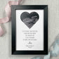 Personalised Framed Baby Scan Father's Day Photo Print