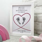 Personalised Baby Footprint Father's Day Framed Print + Ink Kit