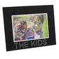 'The Kids' Photo Frame, Black Glass Crystal Details