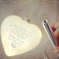 Personalised Twinkle Twinkle LED Hanging Glass Heart