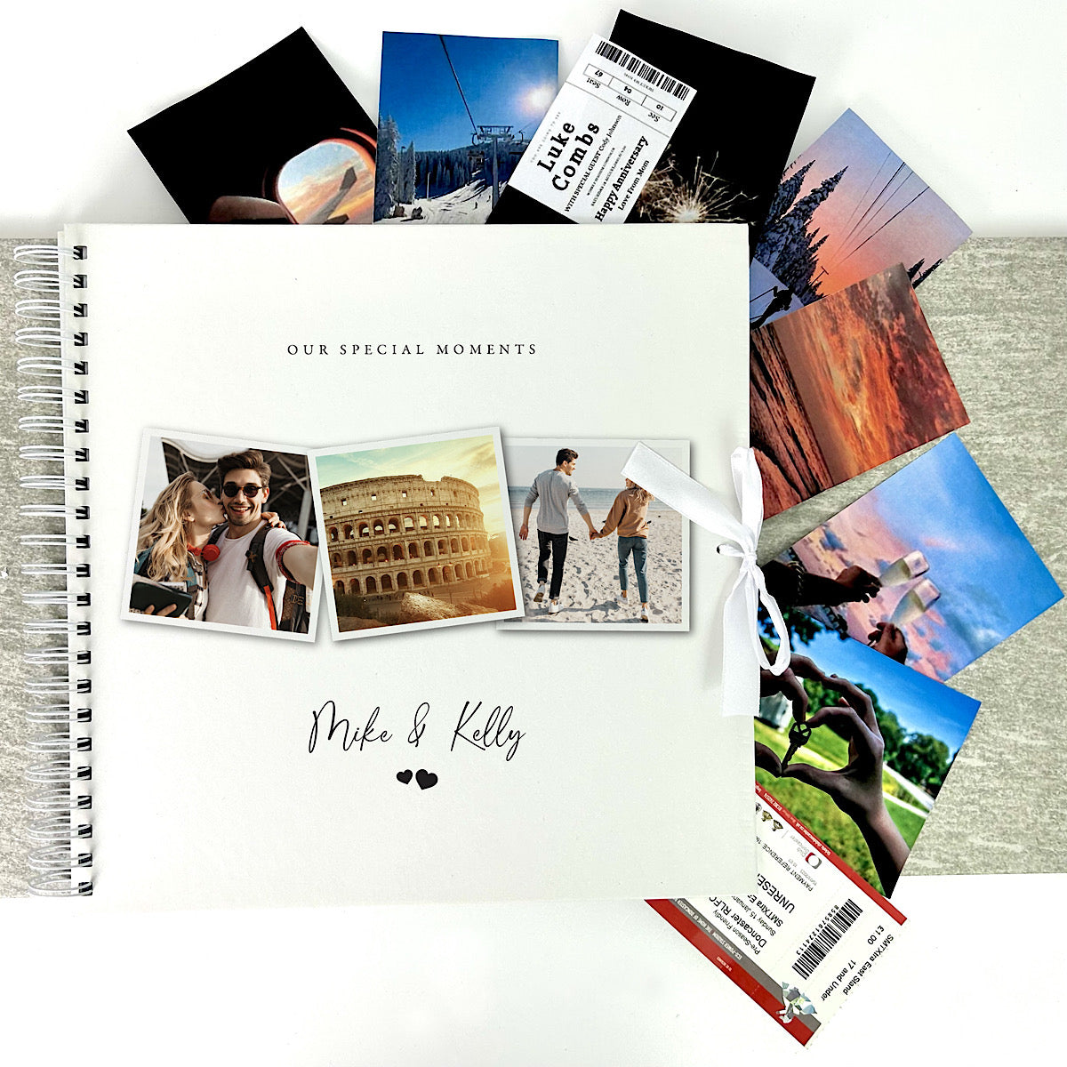 Personalised Couples Photo Keepsake Memory Scrapbook – The Lovely