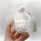 Miscarriage/Angel Baby Feather Filled Glass Memorial Bauble
