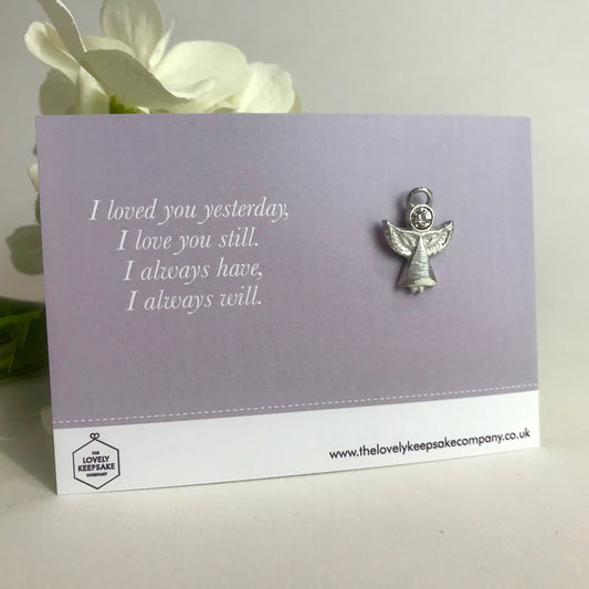 'I Loved You Yesterday' Angel Pin