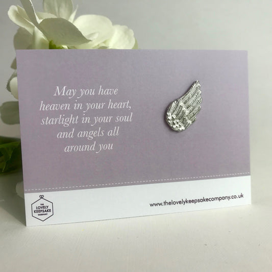'May you have Heaven in your Heart' Angel Wing Token
