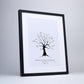 Personalised Fingerprint Tree, Curly Branches