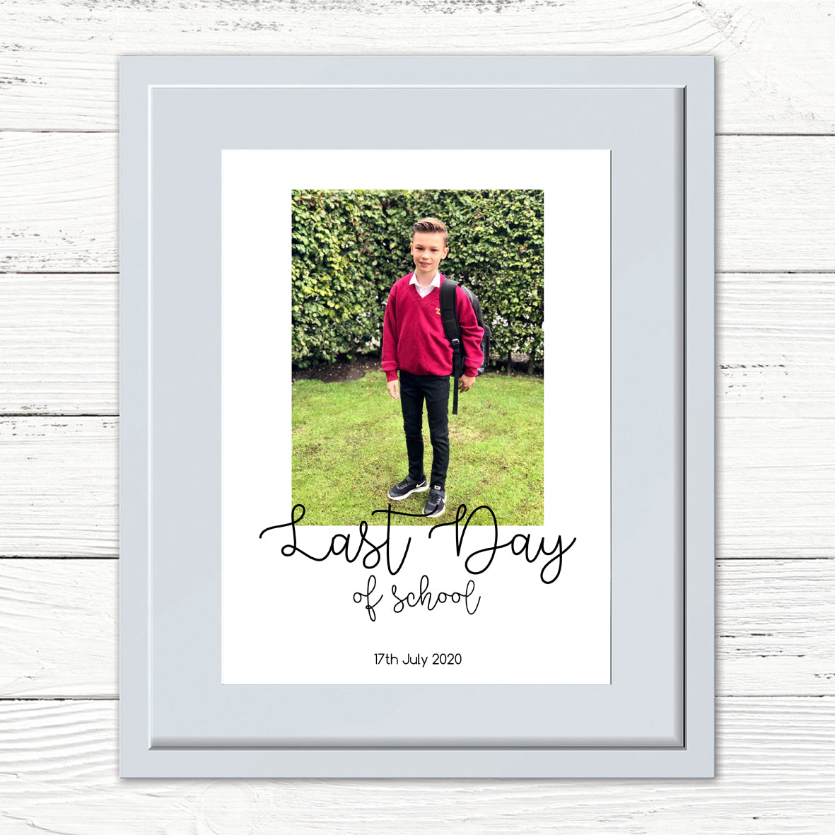 Last Day At School Personalised Photo Print