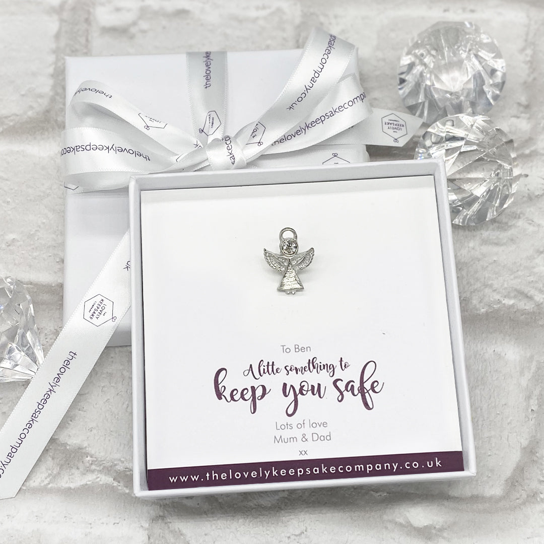 Angel Pin Personalised Gift Box - Various Thoughtful Messages