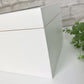 Personalised Paw Prints Luxury Pet Memorial White Wooden Photo Memory Box - 3 Sizes (22cm | 27cm | 30cm)