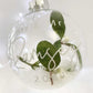 Personalised Couple Mistletoe Glass Bauble