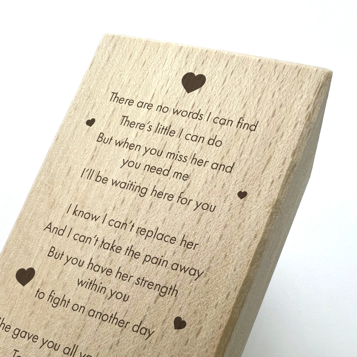 "Her Strength Within You" Wooden Tea Light Holder