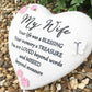 Thoughts of you Grave Marker Memorial Heart- My Wife