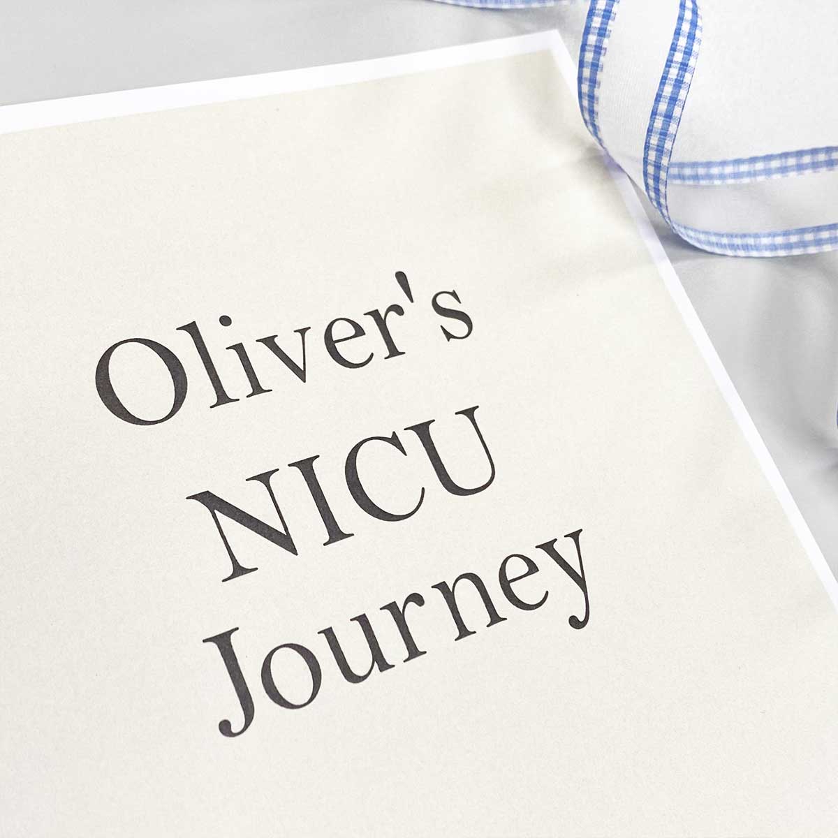 NICU (Neo-natal Intensive Care Unit) Special Care Record Book Journal For Premature Babies
