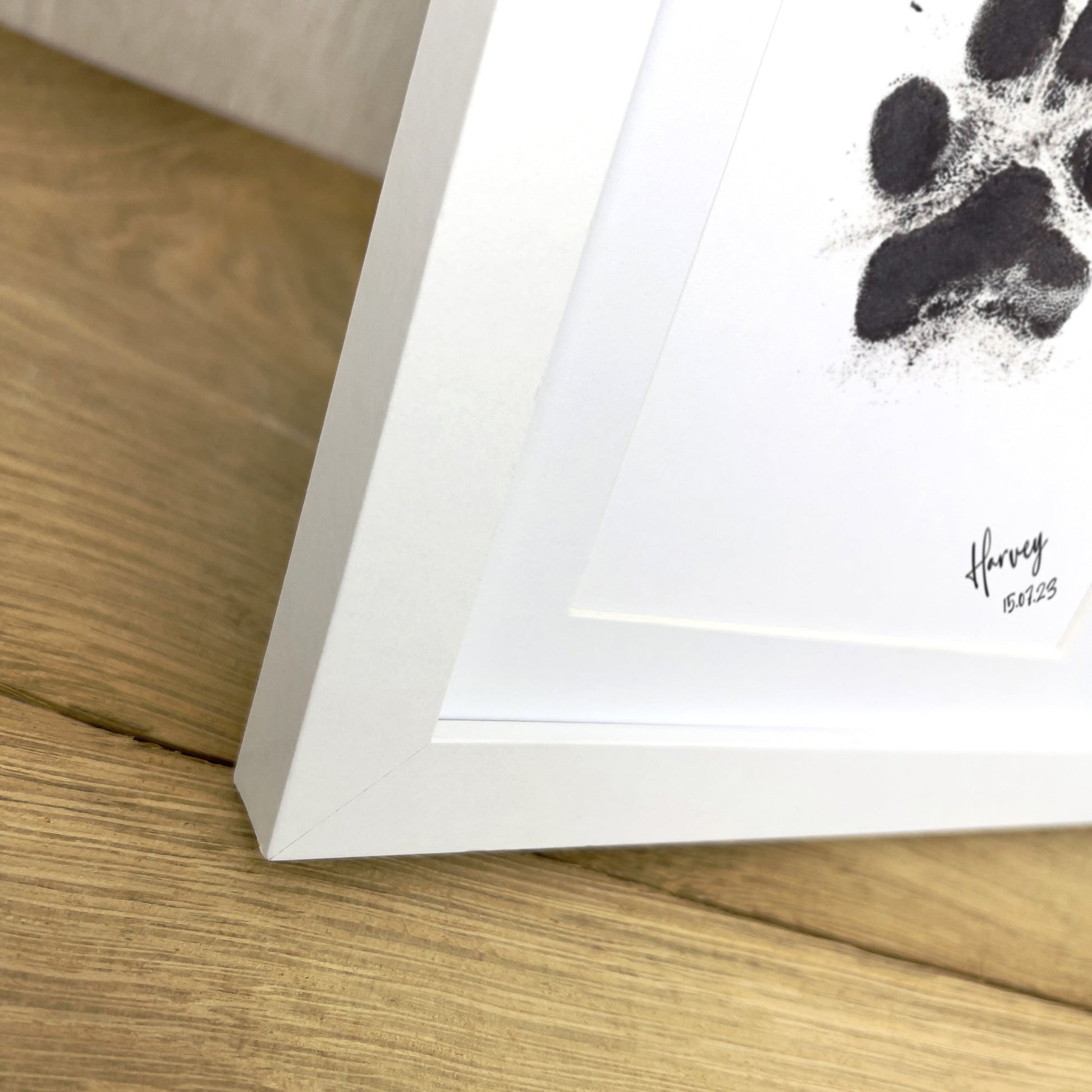 Framed Pet Paw Print Keepsake With Ink Kit 