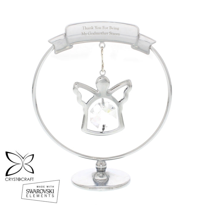 Personalised Crystocraft Angel Ornament - Crystals From SWAROVSKI®