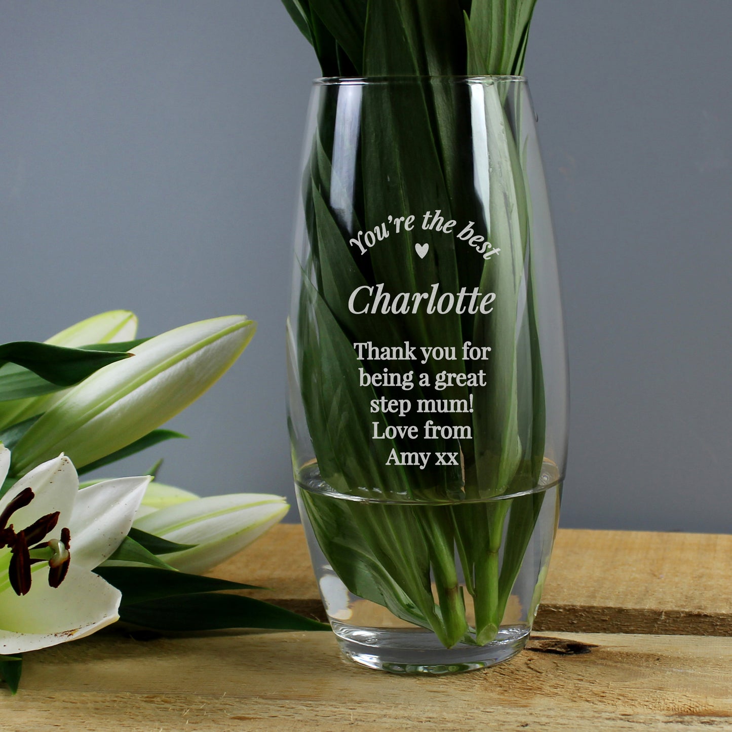 Personalised "You're The Best" Bullet Vase