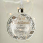 Personalised First Christmas As... Glass Bauble