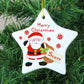 Personalised Christmas Decoration, Childs Name, Ceramic Star