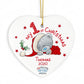 Christmas Tree Decoration, 'My 1st Christmas', Me to You Ceramic Heart
