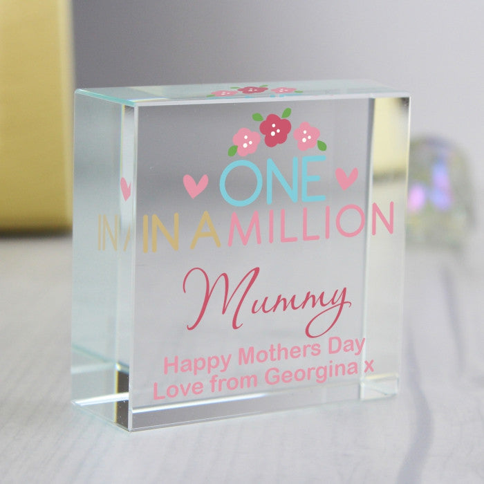 Personalised 'One in a Million' Crystal Token