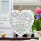 Personalised Botanical Wooden Heart for Grandma, Gran, Nana, Nan