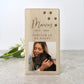 Personalised Solid Wooden Photo Pet Memorial Tea Light Holder - 2 Sizes
