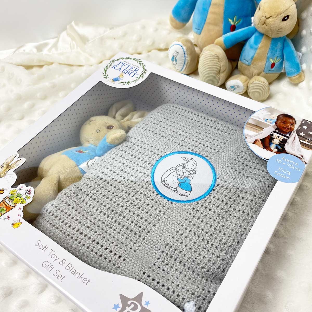 Peter Rabbit™ Baby Blanket & Soft Toy Set