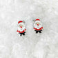 Sterling Silver Santa Earrings + Personalised Gift Box (3 messages)