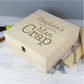 Personalised "Box of Man Crap" Large Wooden Keepsake Box
