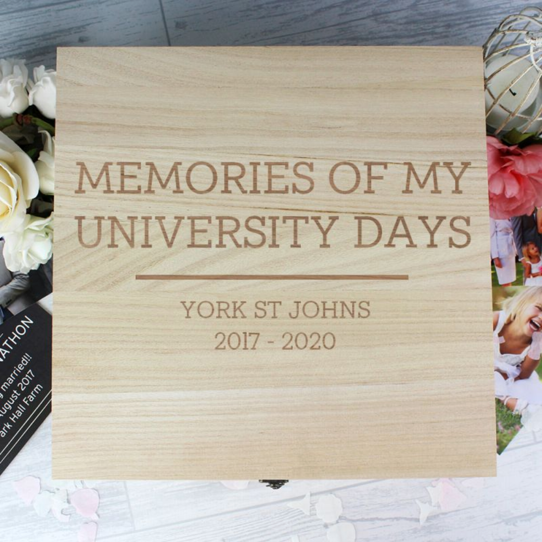Personalised Graduation Wooden Keepsake Box - Any Message