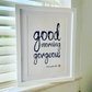 Personalised 'Good Morning Gorgeous' Print