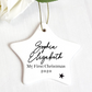 Personalised "Any Message" Ceramic Star Decoration