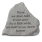Memorial Cast Stone - Those we Have Held