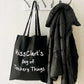 Teacher Tote Bag Black and Grey