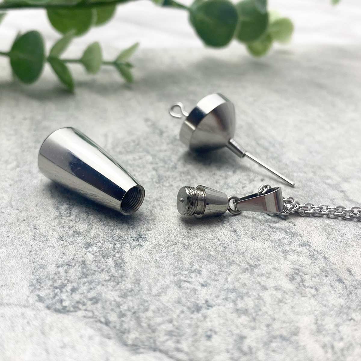 Tiny Tear Ashes Keepsake Urn Pendant Necklace for Ashes | Teardrop Urn  Jewelry for Minimalist | Cremation Jewelry | Mini Ashes Necklace