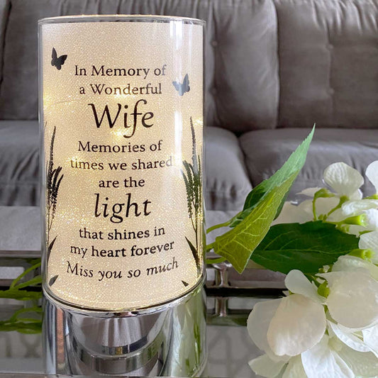 Memorial LED Tube Light - Wife