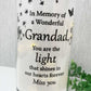 Memorial LED Tube Light - Grandad