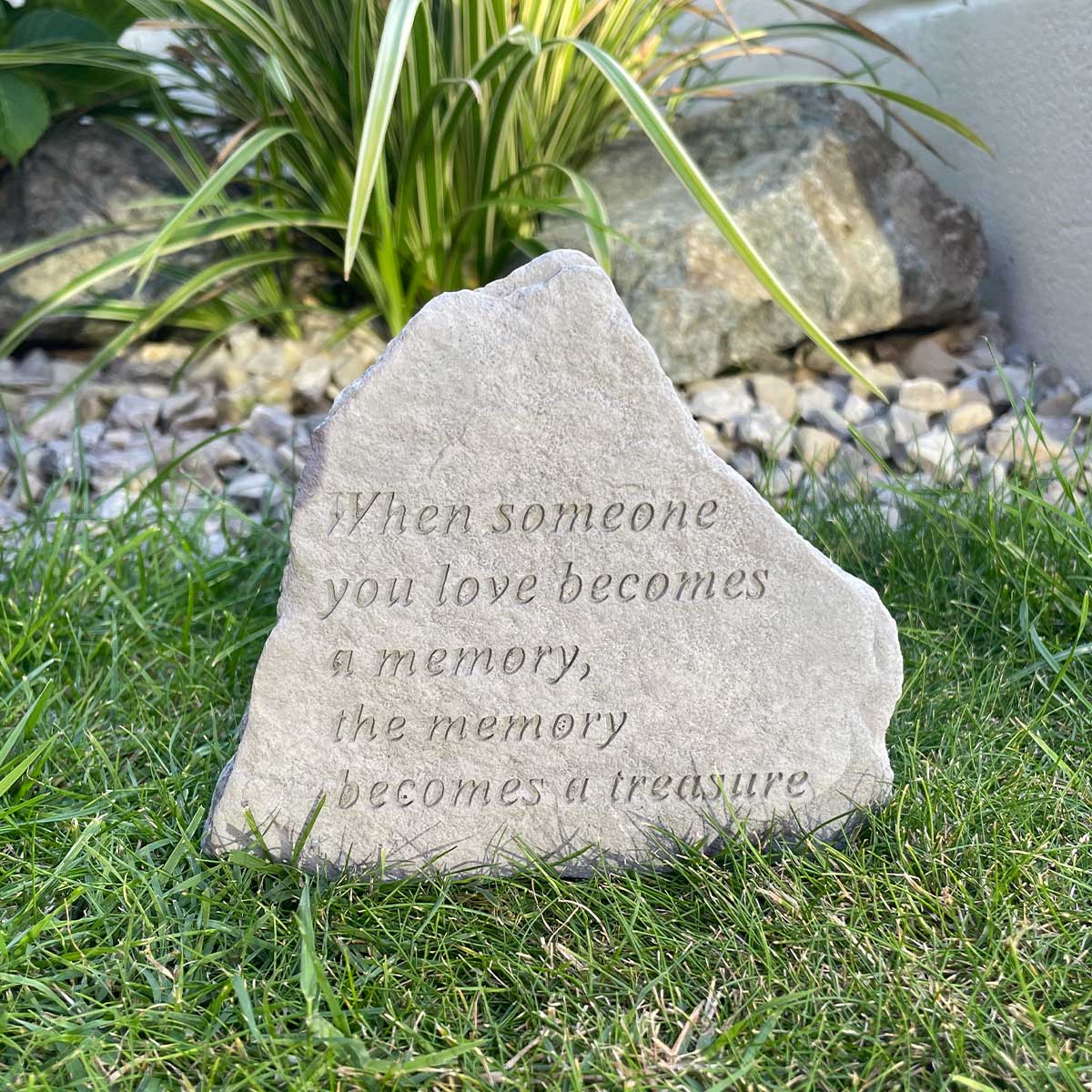 'When Someone You Love Becomes A Memory' Outdoor Memorial Stone