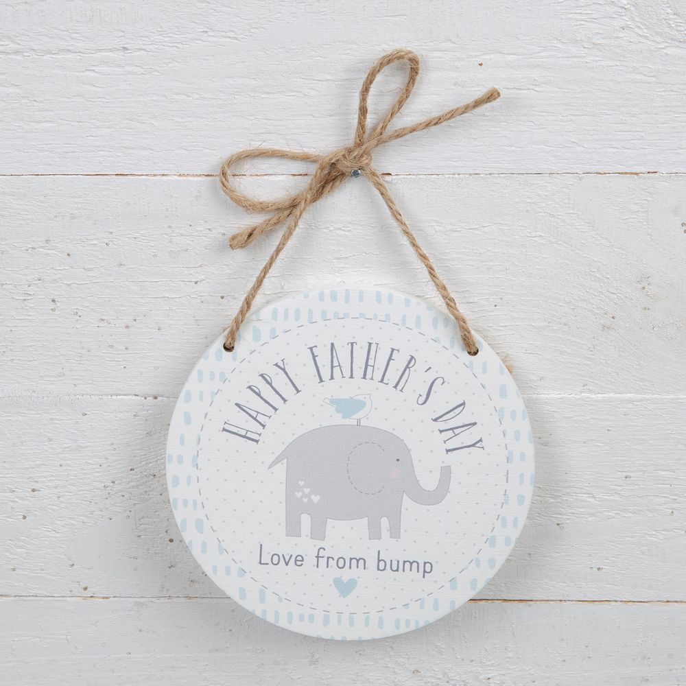 Happy Father's Day Love From Bump Hanging Sign
