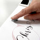 Personalised Couples Fingerprint Framed Print + Ink Pad