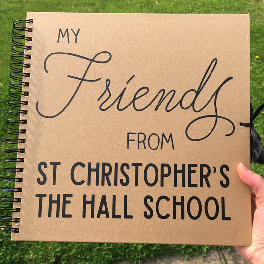Personalised School Friends Scrapbook