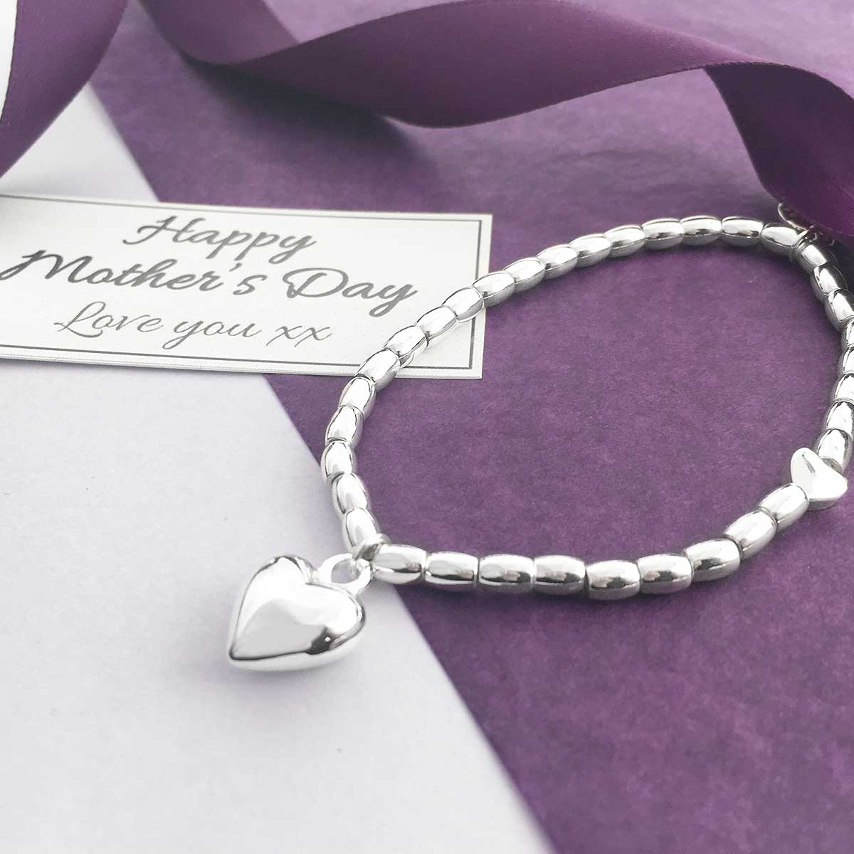 Heart Charm Bracelet - Happy Mother's Day
