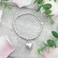 Thinking of You On Mother's Day Heart Charm Bracelet