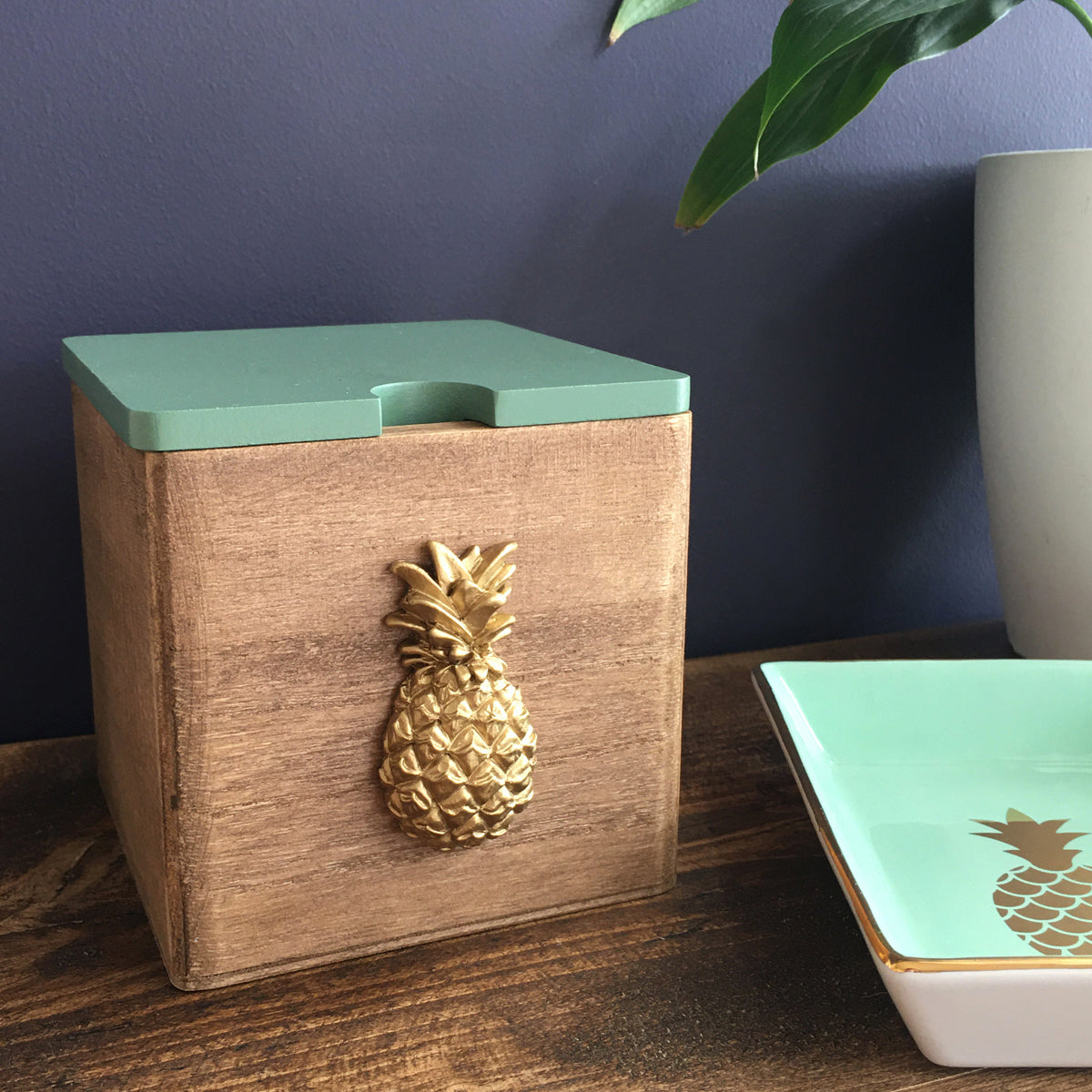 Trinket / Keepsake Box with pineapple design